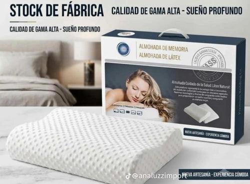 Almohada cervical ergonómica con empaque